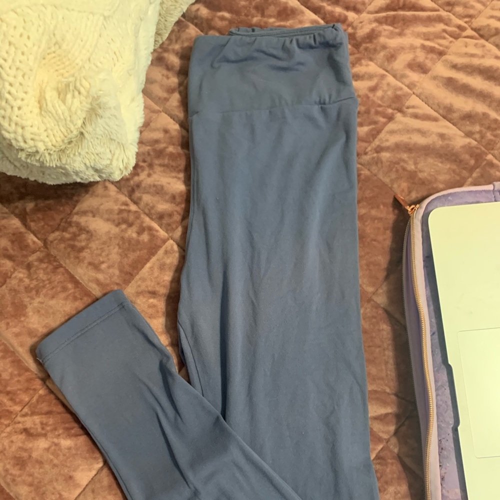 Lularoe blue grey leggings